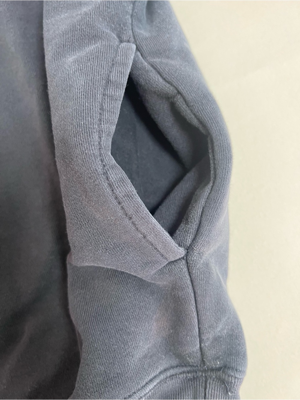 Brandy Melville Oversized Navy Blue Chicago Quarter-Zip Pullover - Picture 4 of 10